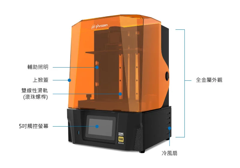 Phrozen Sonic Mighty 14K Revo 光固化3D列印機